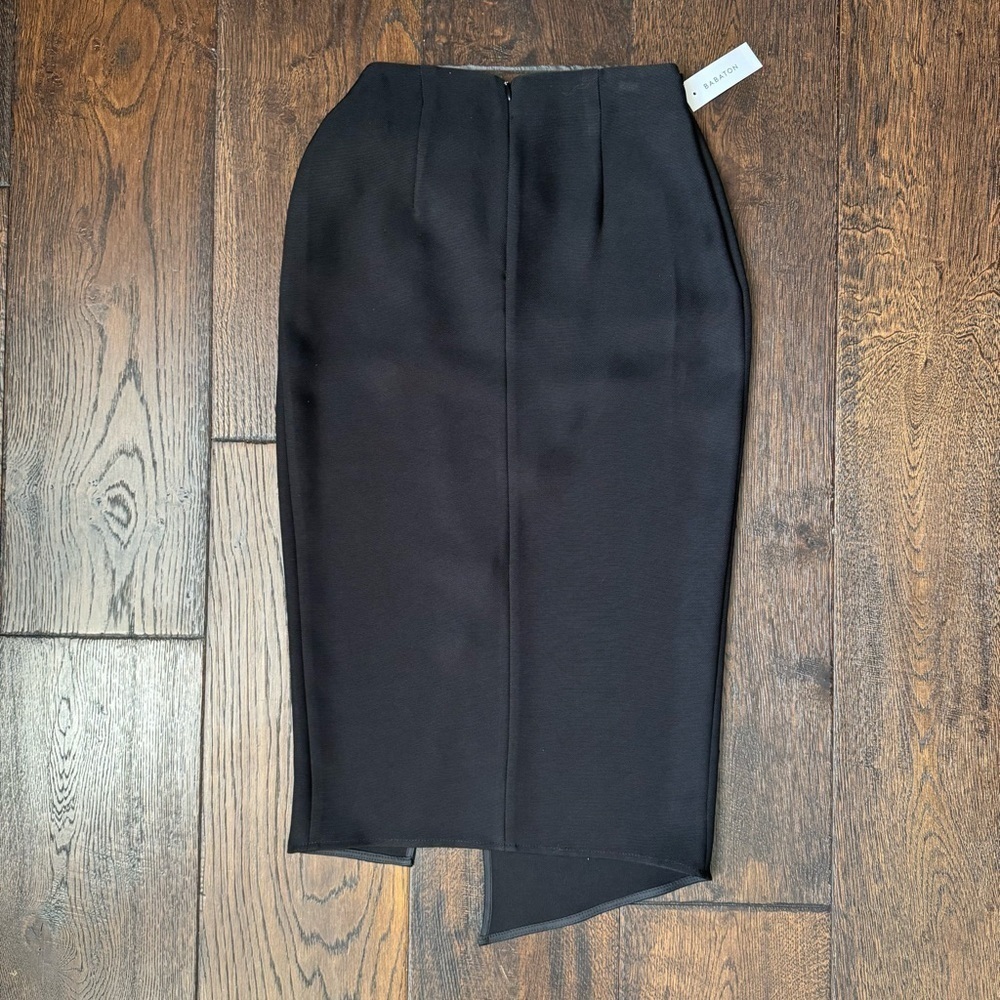 Babaton Black Wrap Skirt with Bow Detail - Picture 5 of 8